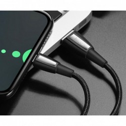 Καλώδιο σύνδεσης Κορδόνι Hoco X39 Titan USB σε USB-C Fast Charging 3.0A Μαύρο 1m