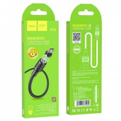 Καλώδιο σύνδεσης Hoco X52 Sereno USB σε Micro-USB 2.4A με Μαγνητικό Αποσπώμενο Βύσμα Μαύρο 1m