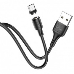 Καλώδιο σύνδεσης Hoco X52 Sereno USB σε Micro-USB 2.4A με Μαγνητικό Αποσπώμενο Βύσμα Μαύρο 1m