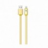 Καλώδιο σύνδεσης Hoco UPL 12 Plus USB σε Micro-USB 2.4A με PVC Jelly και Φωτεινή Ένδειξη 1,2m Χρυσαφί