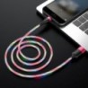 Καλώδιο σύνδεσης Hoco U85 Charming night USB σε Micro-USB 2.4A Φωσφορίζον Κόκκινο 1m
