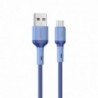 Καλώδιο Σύνδεσης Hoco X65 Prime USB σε Micro USB για Γρήγορη Φόρτιση και Μεταφορά Δεδομένων 2.4A Μπλε 1m