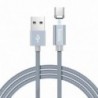 Καλώδιο σύνδεσης Hoco U40A Magnetic USB σε USB-C με μεταλλικό βύσμα Μεταλλικό Γκρι 1m