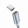 Καλώδιο σύνδεσης Hoco U40A Magnetic USB σε USB-C με μεταλλικό βύσμα Μεταλλικό Γκρι 1m