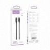 Καλώδιο σύνδεσης Hoco X68 True Color Braided USB-C σε USB-C 100W 3A  Μαύρο 1m
