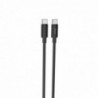 Καλώδιο σύνδεσης Hoco X68 True Color Braided USB-C σε USB-C 100W 3A  Μαύρο 1m