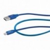 Καλώδιο σύνδεσης Maxcom USB σε Micro-USB 2.4A Fast Charge Μπλε 1μ