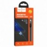 Καλώδιο σύνδεσης Hoco U76 Fresh USB σε Mircro-USB 2.4A με Μαγνητικό Αποσπώμενο Βύσμα και LED Ένδειξη Μαύρο 1.2m