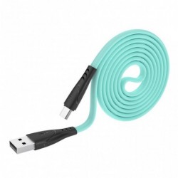 Καλώδιο σύνδεσης Hoco X42 USB σε USB-C 2.4A Fast Charging με Ανθεκτική Σιλικόνη 1m Πράσινο