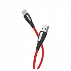 Καλώδιο σύνδεσης Κορδόνι Hoco X39 Titan USB σε USB-C Fast Charging 3.0A Κόκκινο 1m