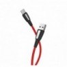 Καλώδιο σύνδεσης Κορδόνι Hoco X39 Titan USB σε USB-C Fast Charging 3.0A Κόκκινο 1m