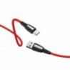 Καλώδιο σύνδεσης Κορδόνι Hoco X39 Titan USB σε USB-C Fast Charging 3.0A Κόκκινο 1m