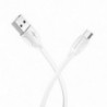 Καλώδιο σύνδεσης Borofone BX19 Benefit USB σε Micro USB 2.4A 1μ Λευκό