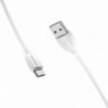 Καλώδιο σύνδεσης Borofone BX19 Benefit USB σε Micro USB 2.4A 1μ Λευκό