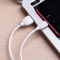 Καλώδιο σύνδεσης Borofone BX19 Benefit USB σε Micro USB 2.4A 1μ Λευκό