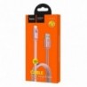 Καλώδιο σύνδεσης Hoco UPL 12 Plus USB σε Micro-USB 2.4A με PVC Jelly και Φωτεινή Ένδειξη 1,2m Ροζ Χρυσό