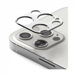 Tempered Glass Full Face Ringke Styling για Τζαμάκι Κάμερας Apple iPhone 12 Pro Max Ασημί (1 τεμ)
