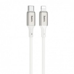 Καλώδιο σύνδεσης Hoco X66 Howdy PD 20W USB-C σε Lightning 2.4A  Λευκό 1m