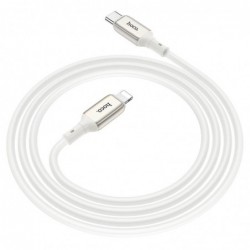 Καλώδιο σύνδεσης Hoco X66 Howdy PD 20W USB-C σε Lightning 2.4A  Λευκό 1m