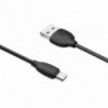 Καλώδιο σύνδεσης Borofone BX19 Benefit USB σε Micro USB 2.4A 1μ Μαύρο