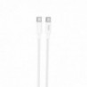 Καλώδιο σύνδεσης Hoco X68 True Color Braided USB-C σε USB-C 100W 3A Ασημί 1m