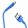 Καλώδιο σύνδεσης Hoco X30 USB σε Micro USB Μπλε με LED Ένδειξη 1.2 m