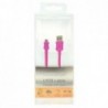 Καλώδιο σύνδεσης Κορδόνι Ancus USB σε Micro USB με Ενισχυμένες Επαφές Ρόζ