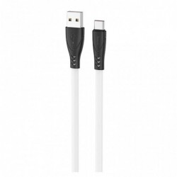Καλώδιο σύνδεσης Hoco X42 USB σε USB-C 2.4A Fast Charging με Ανθεκτική Σιλικόνη Λευκό 1m