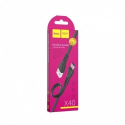 Καλώδιο σύνδεσης Hoco X40 Noah USB σε USB-C Fast Charging 2.4A Μαύρο 1m