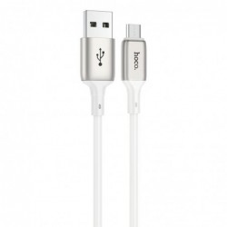 Καλώδιο σύνδεσης Hoco X66 Howdy USB σε Micro-Usb 2.4A Λευκό 1m