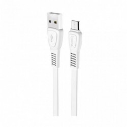Καλώδιο σύνδεσης Hoco X40 Noah USB σε Micro-USB Fast Charging 2.4A Λευκό 1m