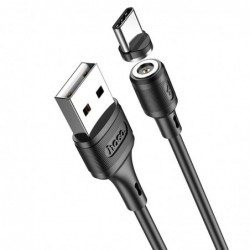 Καλώδιο σύνδεσης Hoco X52 Sereno USB σε USB-C 3.0A με Μαγνητικό Αποσπώμενο Βύσμα Μαύρο 1m