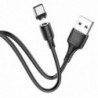 Καλώδιο σύνδεσης Hoco X52 Sereno USB σε USB-C 3.0A με Μαγνητικό Αποσπώμενο Βύσμα Μαύρο 1m