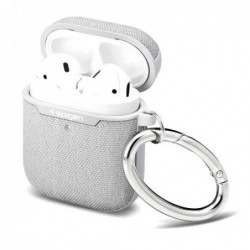 Θήκη Σιλικόνης Spigen Urban Fit Apple AirPods με Γάντζο Γκρι