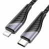 Καλώδιο σύνδεσης Hoco U95 Freeway USB-C σε Lightning Fast Charging 3.0A PD 20W Μαύρο 1.5m