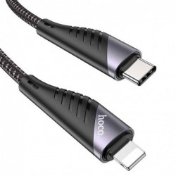 Καλώδιο σύνδεσης Hoco U95 Freeway USB-C σε Lightning Fast Charging 3.0A PD 20W Μαύρο 1.5m