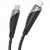 Καλώδιο σύνδεσης Hoco U95 Freeway USB-C σε Lightning Fast Charging 3.0A PD 20W Μαύρο 1.5m