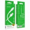Καλώδιο σύνδεσης Borofone BX51 Triumph USB σε Micro-USB 2.4A 1μ Λευκό