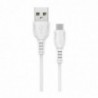 Καλώδιο σύνδεσης Borofone BX51 Triumph USB σε Micro-USB 2.4A 1μ Λευκό