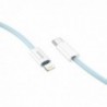Καλώδιο σύνδεσης Hoco X68 PD True Color Braided USB-C σε Lightning 20W  Μπλέ 1m