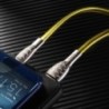 Καλώδιο σύνδεσης Hoco U52 Bright USB σε USB-C Fast Charging 2.4A Χρυσαφί 1.2m