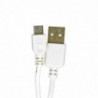 Καλώδιο σύνδεσης Ancus HiConnect USB σε Micro-USB 1A Λευκό 0.60m με Ροζ Βελούδινο Πουγκί Αποθήκευσης Συσκευών