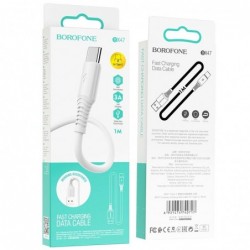 Καλώδιο σύνδεσης Borofone BX47 Coolway USB σε USB-C 3.0A 1μ Λευκό