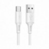 Καλώδιο σύνδεσης Borofone BX47 Coolway USB σε USB-C 3.0A 1μ Λευκό