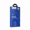 Καλώδιο σύνδεσης Hoco U78 Cotton Treasure USB σε Micro-USB Fast Charging 2.4A 1.2m  Μαύρο