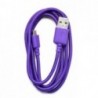 Καλώδιο σύνδεσης Κορδόνι Ancus USB σε Micro USB με Ενισχυμένες Επαφές Μώβ