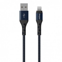 Καλώδιο σύνδεσης Energizer Metal / Braided Nylon σε Lightning Apple Certified MFI 2m Μπλέ