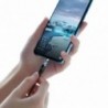 Καλώδιο σύνδεσης Hoco U76 Fresh USB σε USB-C 3.0A με Μαγνητικό Αποσπώμενο Βύσμα και LED Ένδειξη Μαύρο 1.2m