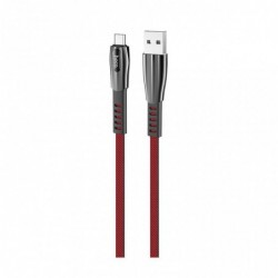 Καλώδιο σύνδεσης Hoco U70 Splendor USB σε Mirco-USB Fast Charging 2.4A Κόκκινο 1.2m με Φωτεινή Ένδειξη