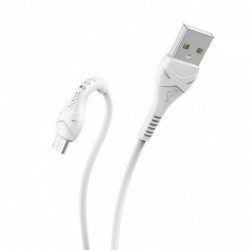 Καλώδιο σύνδεσης Hoco X37 Cool Power USB σε Micro USB Fast Charging 2.4A Λευκό 1m